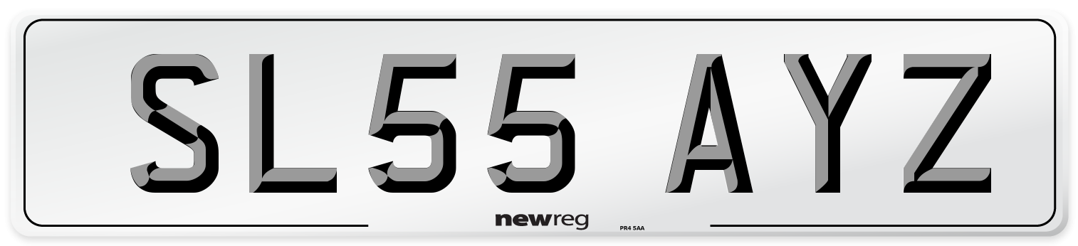 SL55 AYZ Number Plate from New Reg